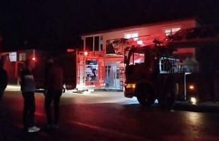 Sobadan çıkan kıvılcımlar paniğe sebep oldu