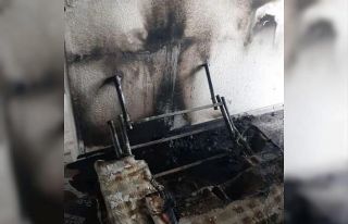 Sobadan çıkan yangın evde zarara neden oldu