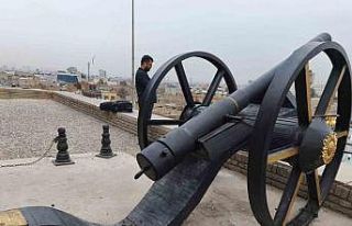 Tarihi Erbil Kalesi’nde Osmanlı dönemine ait topla...