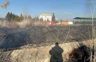 Tavşanlı’da otluk alanda korkutan yangın