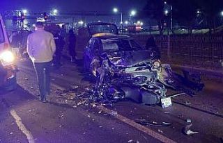 Tekirdağ’da hatalı sollama sonucu otomobil motosikletle...