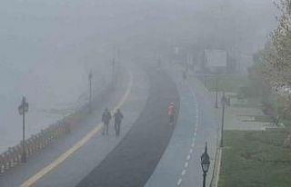 Tekirdağ’da yoğun sis, Marmara Denizi sisle kaplandı