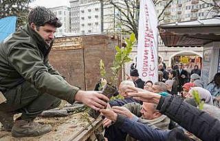 Ücretsiz fidana büyük ilgi