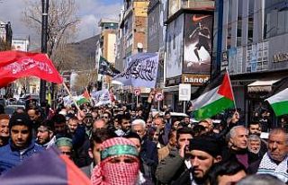 Van’da Gazze’ye destek eylemi