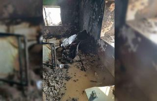 Van’ın Başkale ilçesinde ev yangını