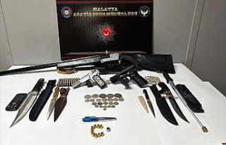 Yakalanan cinayet zanlısının ikametinden cephanelik...