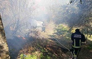 Yangın, Jandarma ve itfaiyenin müdahalesi söndürüldü