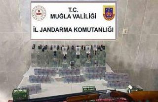 Yatağan’da kaçak alkol ve sigara operasyonu