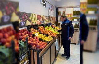 Zabıtadan manavlara denetim