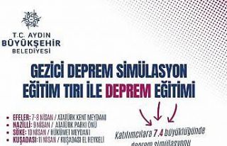 Aydın Büyükşehir Belediyesi’nden deprem simülatörü