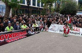 Batman’da Gazze için oturma eylemi yapıldı