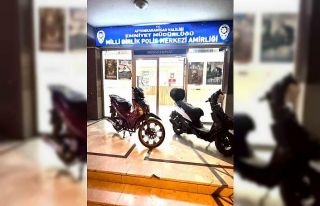 Bekçilerin dikkati sayesinde motosiklet hırsızları...