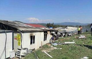 Bilecik’te işçilerin kaldığı konteynerde yangın