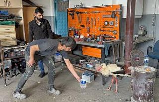 Bitkin haldeki leyleğe oto kaporta ustası sahip...