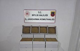 Bitlis’te 35 kilogram kıyılmış tütün ele geçirildi
