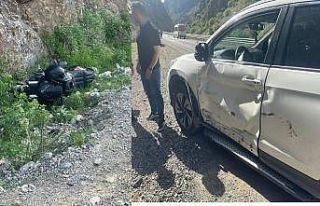 Cip ile motosiklet çarpıştı: 1 yaralı