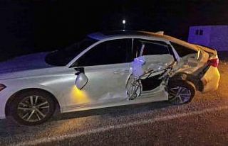 Çorum’da iki otomobil çarpıştı: 1 yaralı