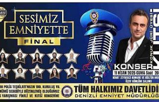 Denizli Emniyet Müdürlüğünün ses yarışmasında...