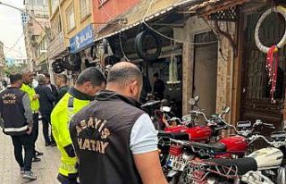 Dörtyol’da motosiklet tamircileri denetlendi