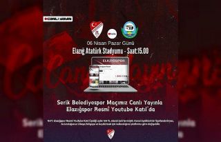 Elazığspor-Serik Belediyespor maçı canlı yayınlanacak