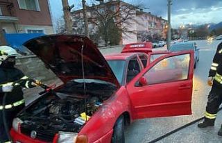 Erzincan’da araç yangını