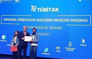 Erzurum Yakutiye Faik Güngör Ortaokulundan TÜBİTAK’ta...