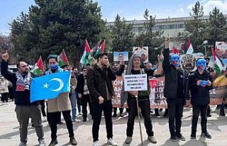 Gazze ve Doğu Türkistan için yürüdüler