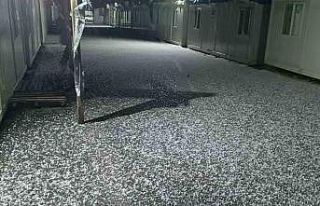 Gölbaşı ilçesinde dolu yağışı