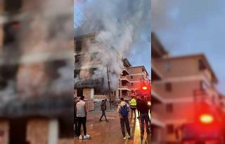 İnşaat halindeki binada korkutan yangın