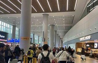 İstanbul Havalimanı’nda bayram dönüşü yoğunluğu