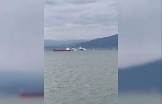 İzmit Körfezi’nde tanker gemisinde korkutan yangın