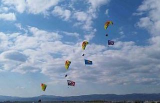 İznik Gölü üzerinde muhteşem görüntüler