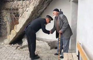 Jandarmadan saygı ve vefa ziyaretleri