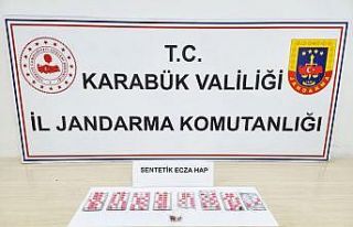 Karabük’te 102 adet sentetik hap ele geçirildi