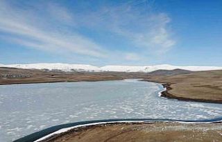 Kars Bayburt Barajı’nın buzları 1 günde çözüldü