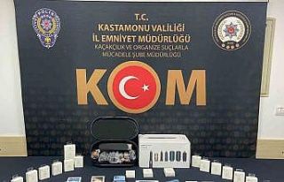 Kastamonu’da kaçak telefon operasyonu