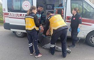 Kaza yapan alkollü sürücü hakaret ve küfür yağdırdı