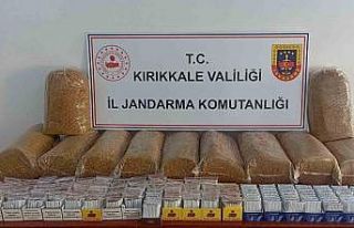Kırıkkale’de çok miktarda kaçak tütün ürünü...