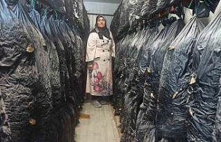 Malatyalı kadınlar konteynerde üretim yapıyor