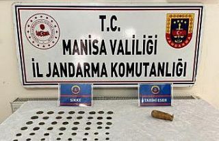 Manisa’da 76 sikke ele geçirildi