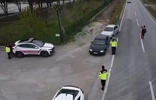 Manisa’da havadan destekli trafik denetimi
