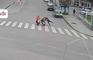 Motosiklet yayaya, ticari taksi elektrikli skutere...