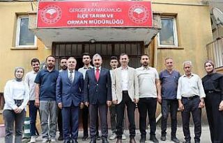 Müdür Akkan, Gerger’deki çalışmaları yerinde...