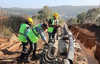 MUSKİ’nin Yatağan’da yaptığı ilave su çalışması...