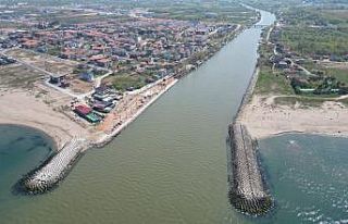 Nehrin denizle buluştuğu noktada çalışmalar törenle...