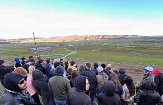 Öğrenciler, Bingöl’de fay hatlarını yerinde...
