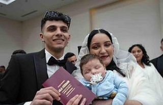 Romanlara toplu düğün: 15 Roman çift düşman...