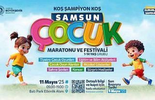 "Samsun Çocuk Maratonu ve Festivali" başlıyor