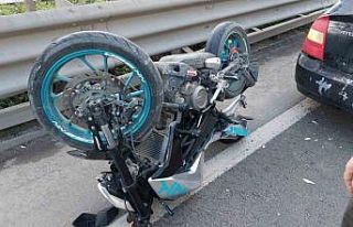 Samsun’da motosiklet otomobile çarptı: 1 yaralı