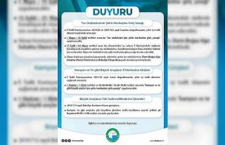 Sinop’ta tur otobüslerinin şehir merkezine girişine...